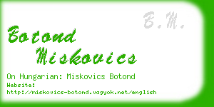 botond miskovics business card